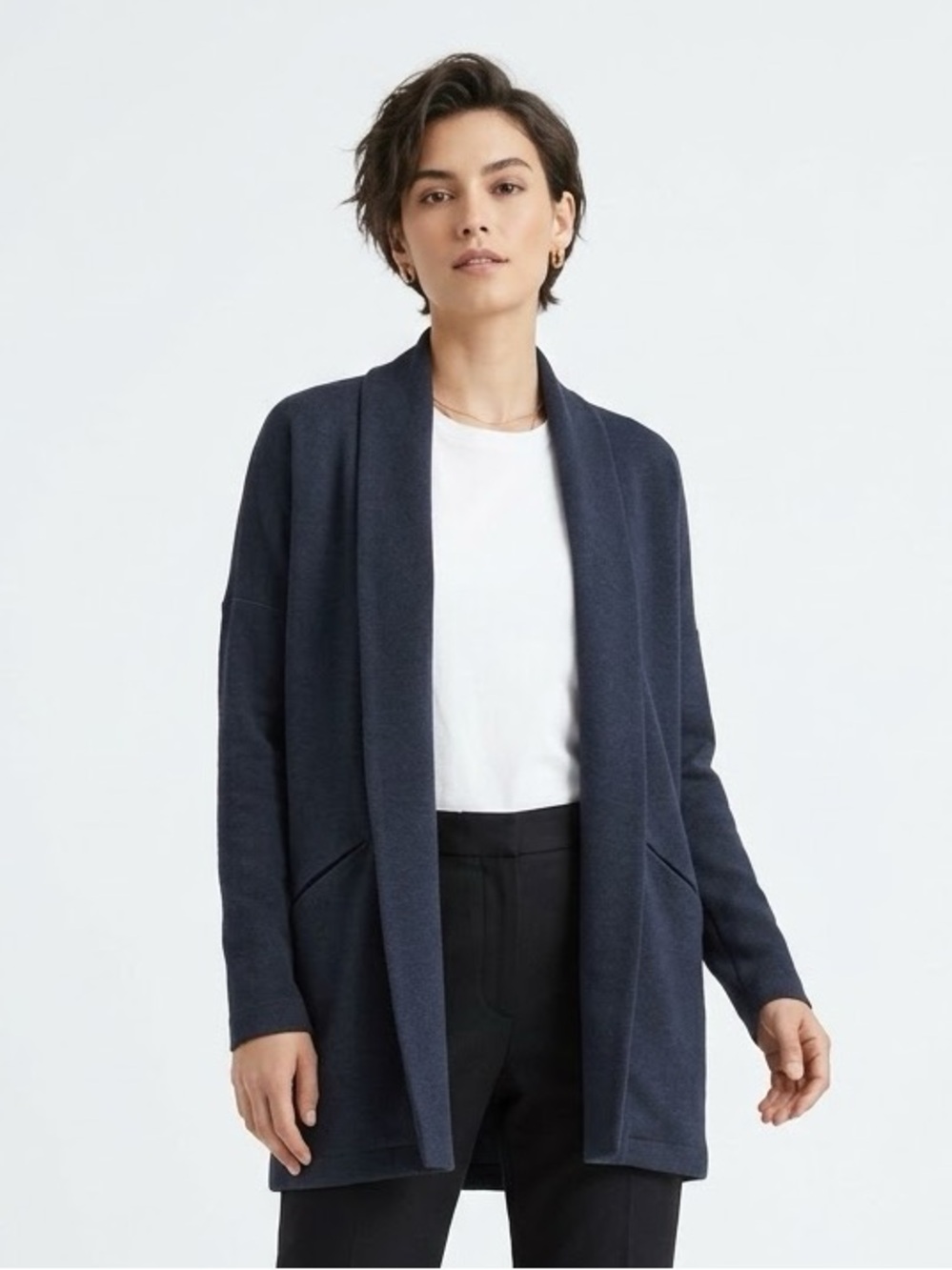 Arc’teryx Long Line Shawl Collar Open Cardigan Breathable Minimalist Athleisure